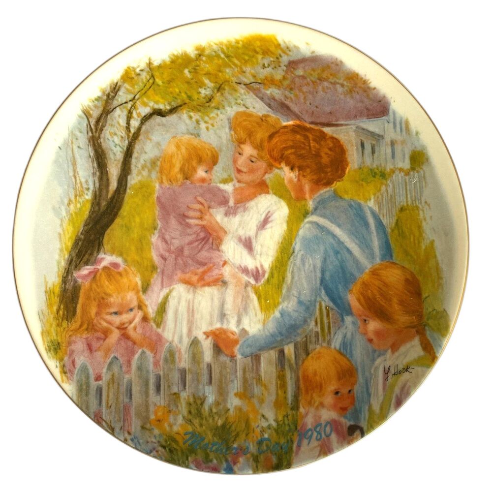 Vintage 1980 Mothers Day Plate Frances Hook Collector Limited 471/5000